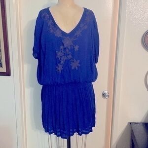 EUC Free People bright blue mini dress 💙💙💙
